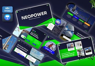 新能源电力供应解决方案Keynote模板 - 顶尖PPT