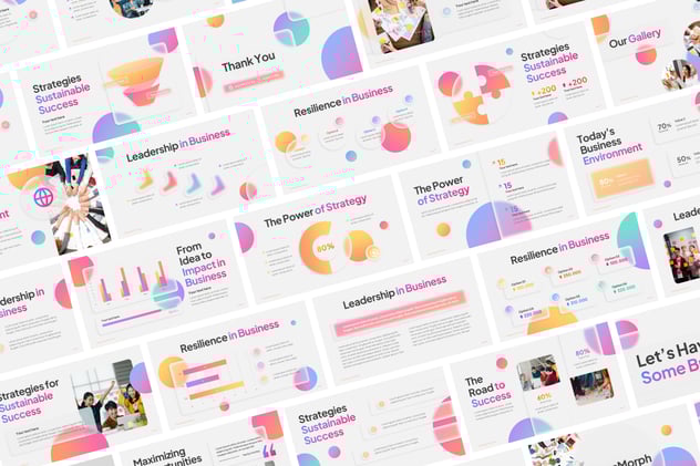 玻璃态设计风格keynote模板 - 顶尖PPT