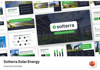 太阳能发电项目介绍PPT模板 - 顶尖PPT