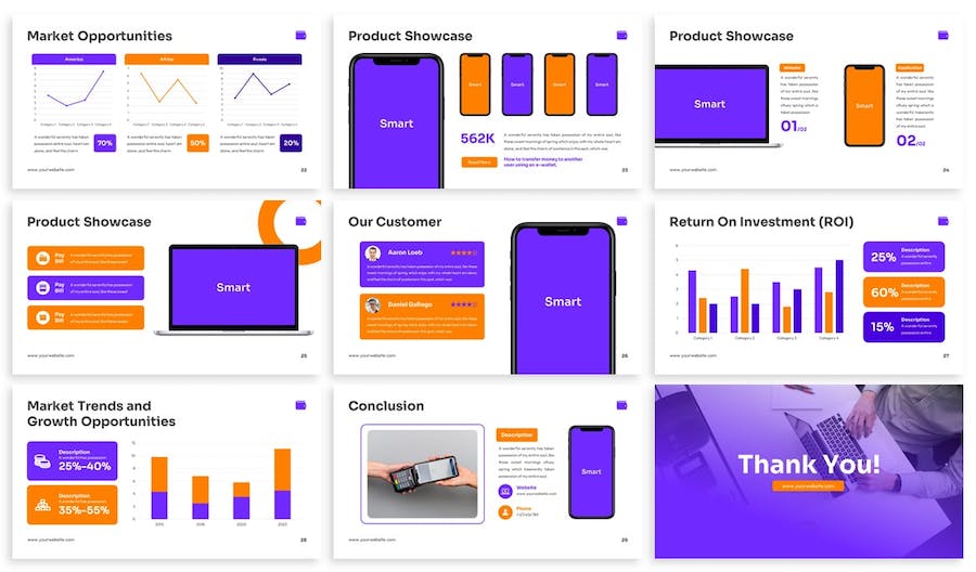 智能钱包APP移动支付keynote模板 - 顶尖PPT