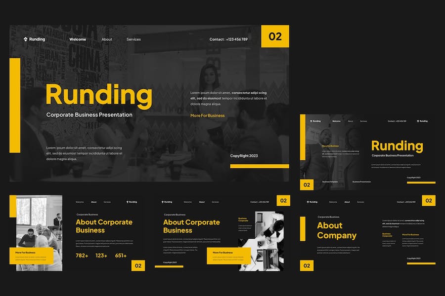 企业商务运营管理Keynote模板 - 顶尖PPT