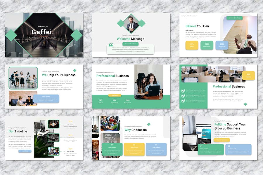 公司企业简介介绍展示Keynote模板 - 顶尖PPT