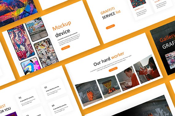 涂鸦设计讲述展示创意推广PPT模板 - 顶尖PPT