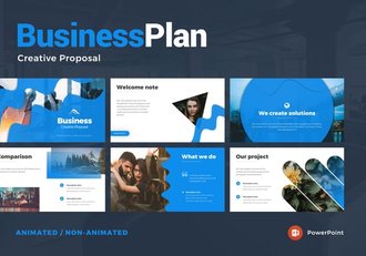 商业创意提案动画图形地图PPT模板 - 顶尖PPT