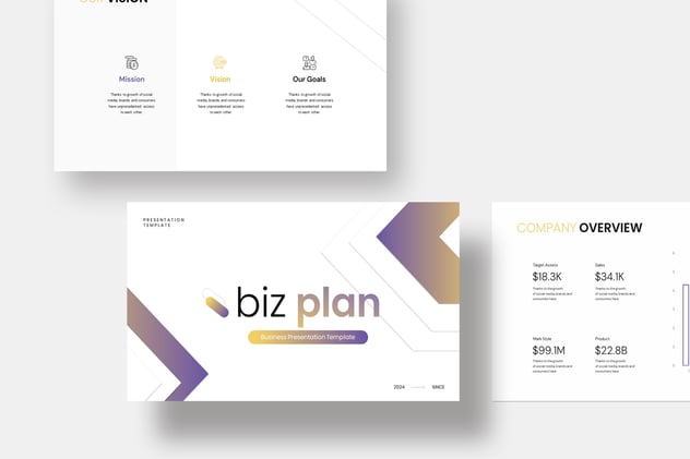 商业计划书项目方案Keynote模板 - 顶尖PPT