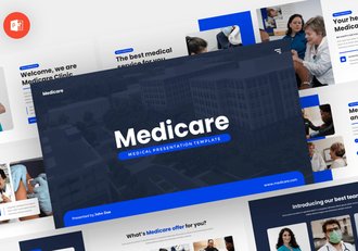 医疗保险医学护理治疗PPT模板 - 顶尖PPT