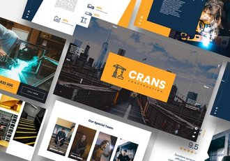 建筑工程PowerPoint模板 - 顶尖PPT