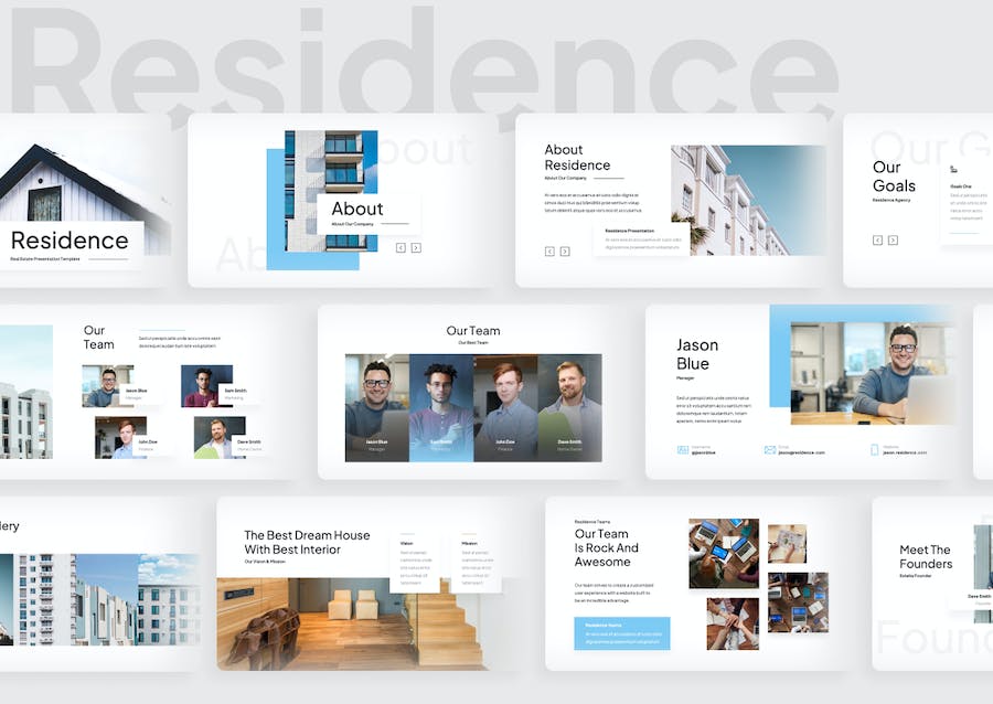住宅房地产项目展示Keynote模板 - 顶尖PPT