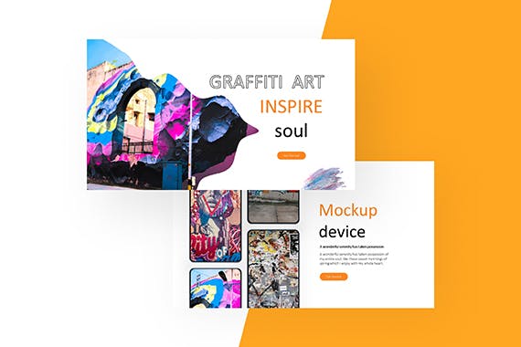 涂鸦设计讲述展示创意推广PPT模板 - 顶尖PPT