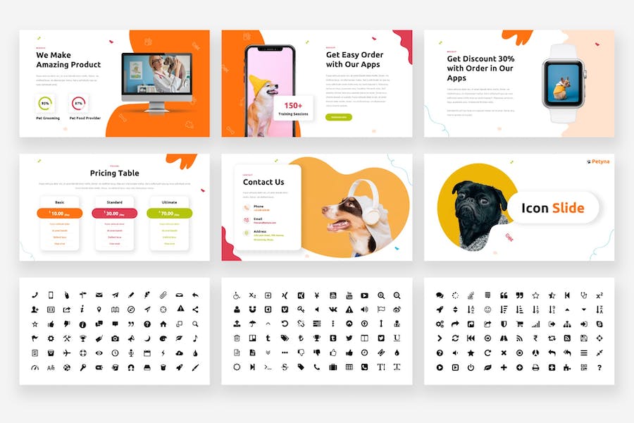 宠物护理繁育PPT模板 - 顶尖PPT