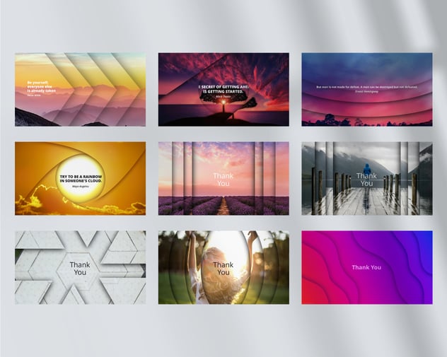 视觉差裸眼立体效果动画PPT模板 - 顶尖PPT