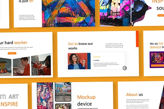 涂鸦设计讲述展示创意推广PPT模板 - 顶尖PPT