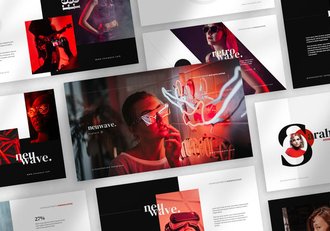 极简风格科技发展主题PPT模板 - 顶尖PPT