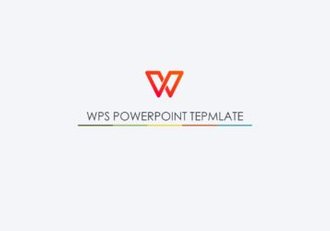 WPS制作的一款商务PPT模板 - 顶尖PPT