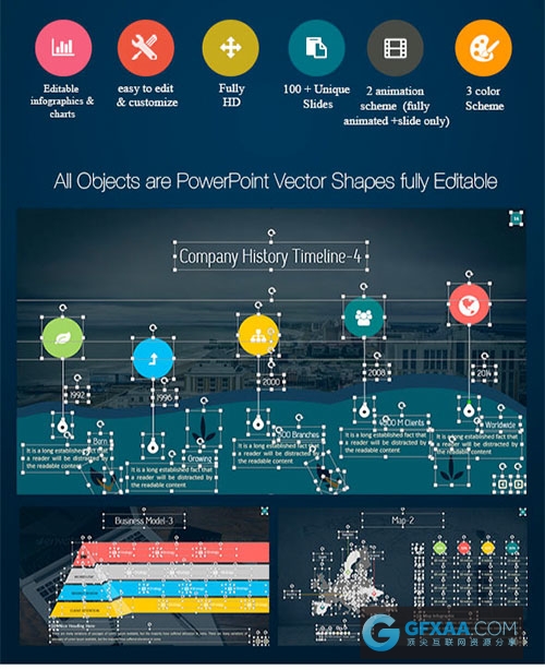 多种精美图表图形PPT模板 - 顶尖PPT