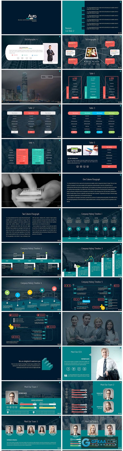 多种精美图表图形PPT模板 - 顶尖PPT