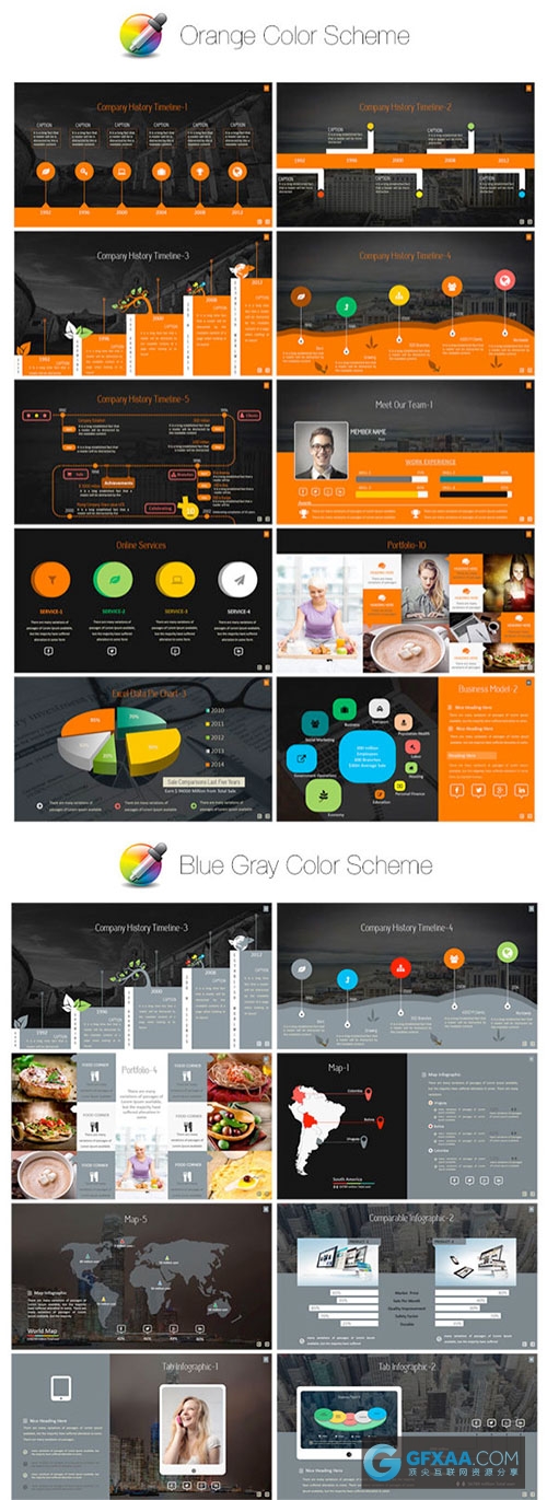 多种精美图表图形PPT模板 - 顶尖PPT