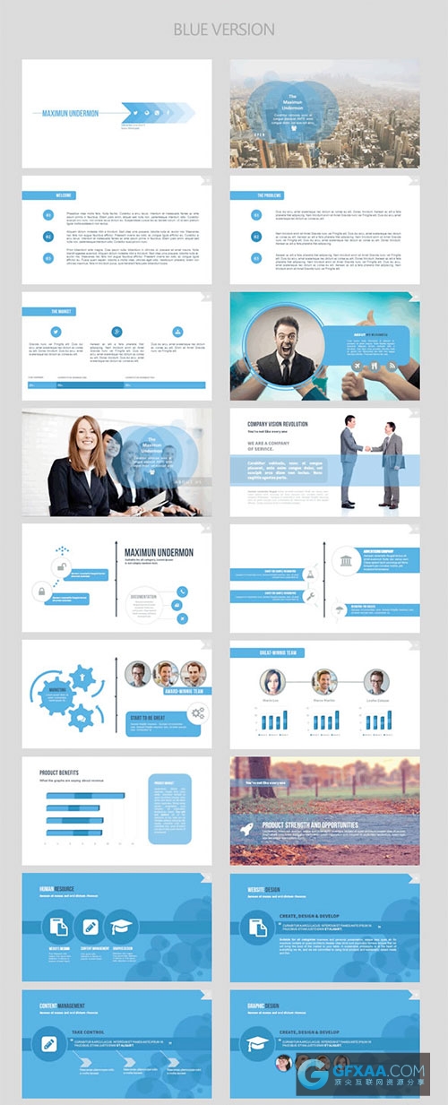 150页商务简洁风格PPT模板 - 顶尖PPT