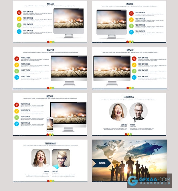 企业公司会议多功能精英团队简介PPT模板 - 顶尖PPT