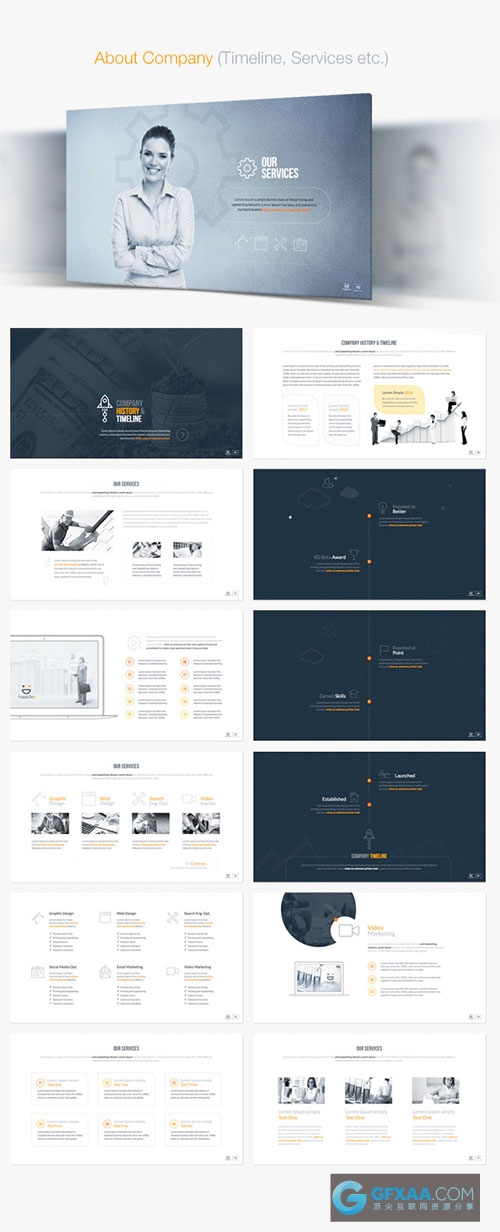 170多页简洁创意全动画色彩缤纷PPT模板 - 顶尖PPT