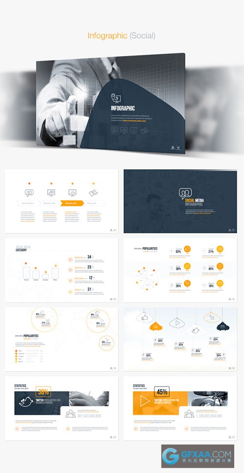 170多页简洁创意全动画色彩缤纷PPT模板 - 顶尖PPT