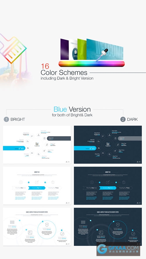 170多页简洁创意全动画色彩缤纷PPT模板 - 顶尖PPT