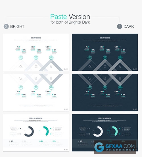 170多页简洁创意全动画色彩缤纷PPT模板 - 顶尖PPT