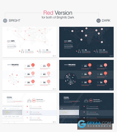 170多页简洁创意全动画色彩缤纷PPT模板 - 顶尖PPT