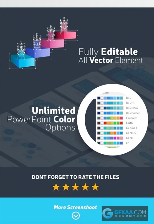 78页创意项目演示10种配色PPT模板 - 顶尖PPT