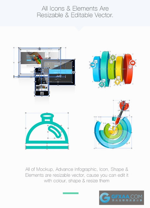 210页商务多色系图形图标Keynote+powerpoint模板 - 顶尖PPT