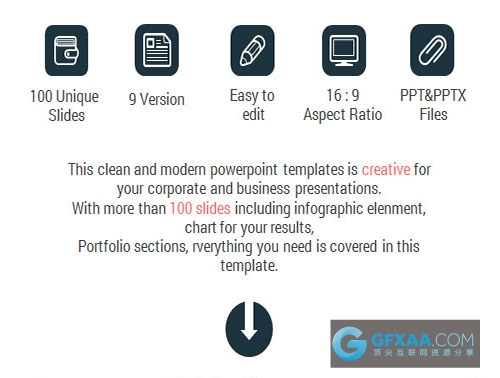 100页多色系卡通3D图形图表PPT模板 - 顶尖PPT