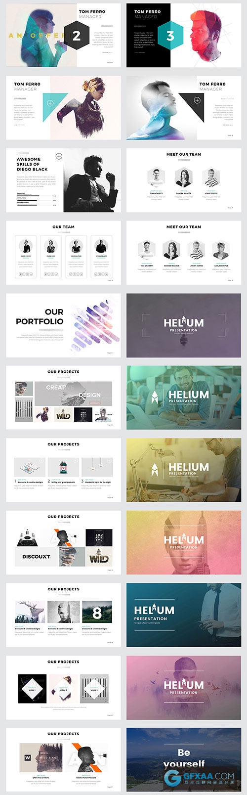 扁平化简约时尚风格PPT模板 - 顶尖PPT