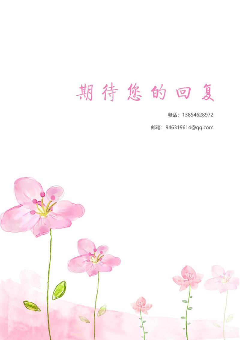 唯美个人求职简历自荐信模板 - 顶尖PPT