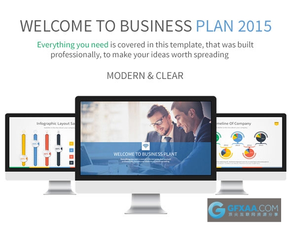 绝版精美3D图形图标PPT模板 - 顶尖PPT