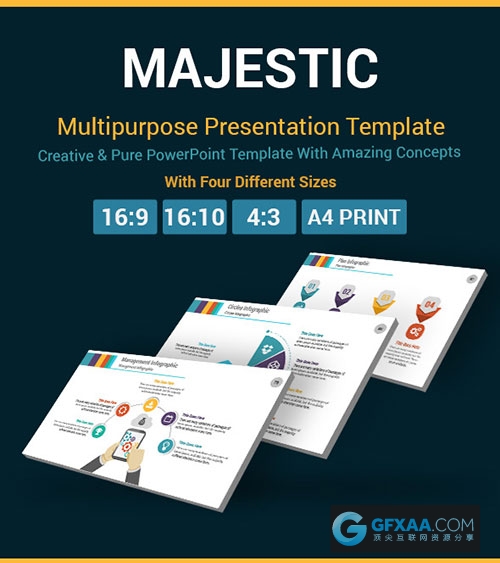 154页多种配色图形图表展示PPT模板 - 顶尖PPT