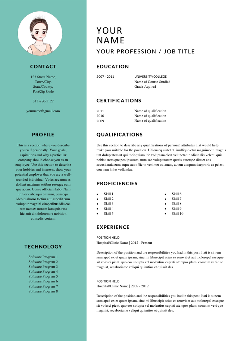 简约英文简历模板 - 顶尖PPT