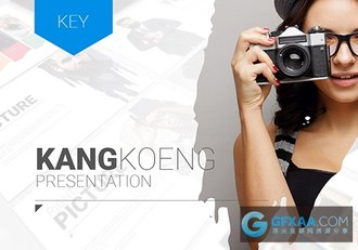 照片个人写真产品展示keynote简约模板 - 顶尖PPT