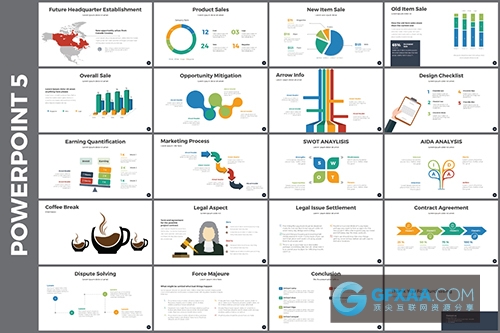 100页蓝色创意PPT模板 - 顶尖PPT