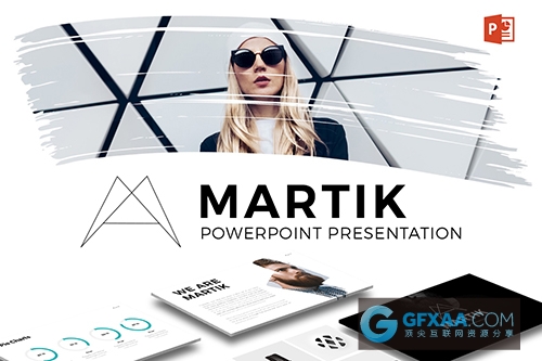 扁平化服装人物展示PPT模板 - 顶尖PPT