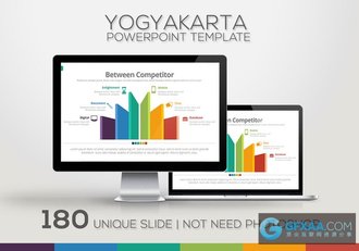 180页多色搭配图形图表PPT通用模板 - 顶尖PPT