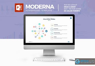 商务图形图标PPT模板 - 顶尖PPT