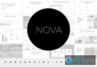 时尚简约图片展示PPT模板 - 顶尖PPT