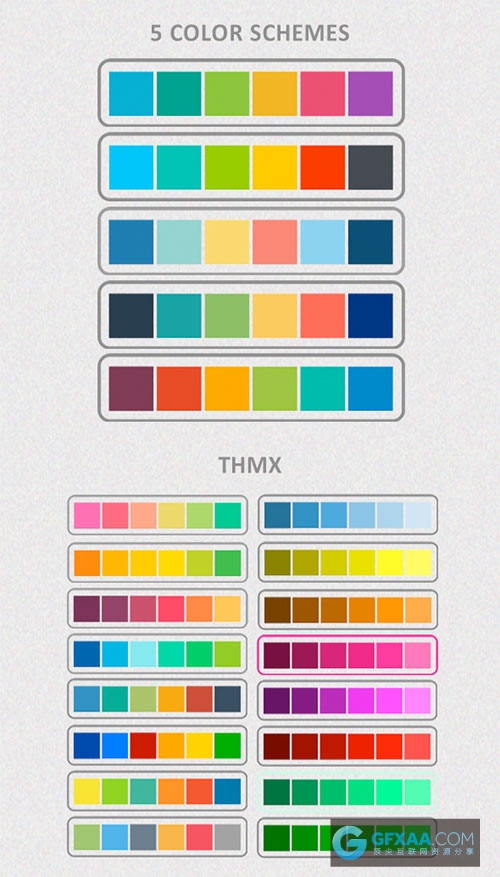 多种比例多种配色商务商业PPT模板 - 顶尖PPT
