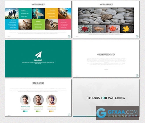 多种比例多种配色商务商业PPT模板 - 顶尖PPT