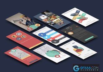 手机ipad平板电脑移动设备尺寸PPT模板 - 顶尖PPT