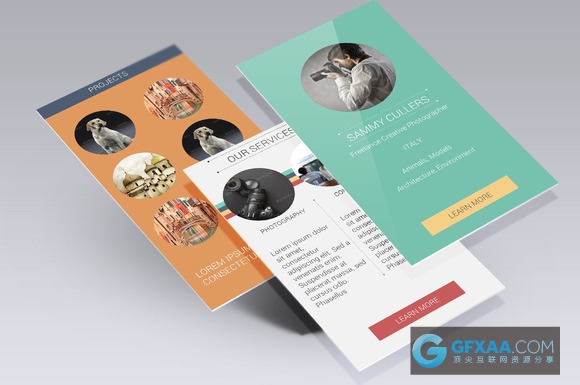 手机ipad平板电脑移动设备尺寸PPT模板 - 顶尖PPT