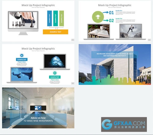 155页商务多种图形图表配色PPT模板 - 顶尖PPT