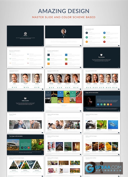超过100种配色全动画PPT通用演示文稿 - 顶尖PPT