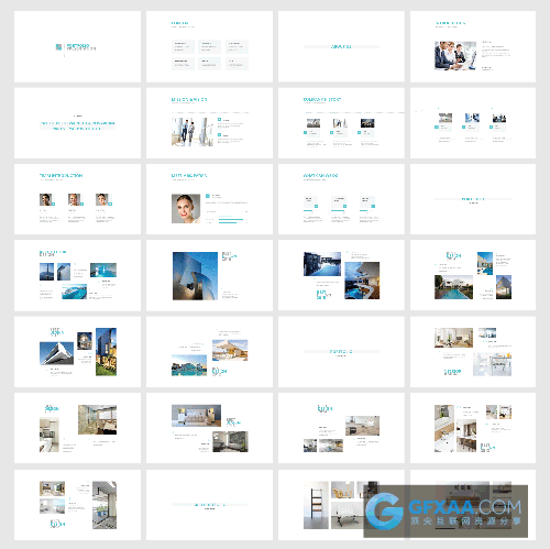 20种配色简约时尚PPT模板 - 顶尖PPT