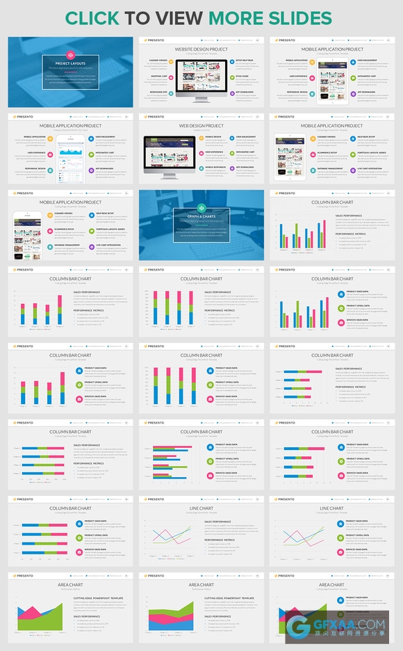 65页柱状图分析对比PPT模板 - 顶尖PPT